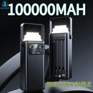 HESTER powerbank 66W power bank 100000mah power bank built-in 4 cable power bank robot power bank hester power bank original asli