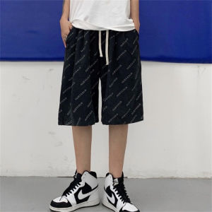 Summer Thin Loose Large Size Trendy Beach Volleyball Shorts Casual Five-Quarter Running Sports Shorts Versatile High Waist Straight Leg