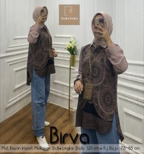 atasan tunik rayon wanita jumbo fit to XXL mewah