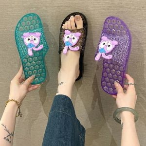 JIFANPAUL | Anti-slip Clear Crystal Jelly Summer Slide Sandals