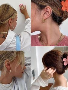 Candy Colored Flower Clip Large Bathing Flower Claw Clip Stylish Hair Accessories for Women Trendy Fashion Jewelry