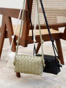 Handcrafted Small Sheepskin Camera Bag Single Shoulder Slant Cross Soft Leather Compact Square Bag Fashionable Casual Backpack