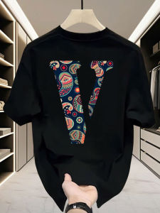 Áo Thun Nam Tay Ngắn Mùa Hè Phong Cách Mỹ Thời Trang Thường Ngày Cotton Nguyên Chất in Họa Tiết Cổ Tròn Tay Ngắn Áo Thun Nam