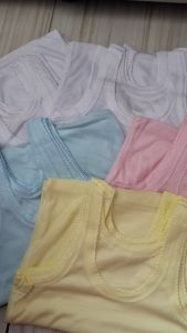 6pcs Kaos Dalam anak Jumbo Singlet Polos Jumbo BB 25-40 kg