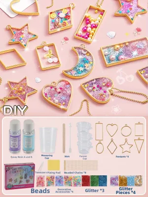 Childrens DIY Crystal Resin Kit Girls