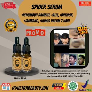 <SPIDERSERUM> PENUMBUH RAMBUTALIS DALAM 7 HARI CEPATAMPUH DAN PERMANEN [YANG SUSAH TUMBUH DAN GAMPANG RONTOK] | Penumbuh rambut terbaik | Obat oles tumbuh rambut dan alis alami | Jenggot | Brewok | Kumis | Bulu kaki | [COD]