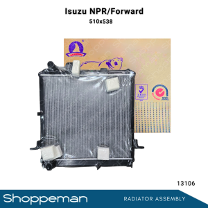 13106 ISUZU NPR ELF FORWARD 1999 RADIATOR ASSEMBLY M/T 510x538x36mm PA36 2ROWS 8972403480/897243470
