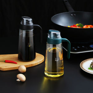 (SG Ready Stock) Oil Dispenser with Handle | Leakproof Glass Seasoning Sauce Bottle | 2-in-1 Oil Sprayer