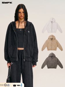 SMFK | Vintage Washed Hoodie Casual Loose Fit