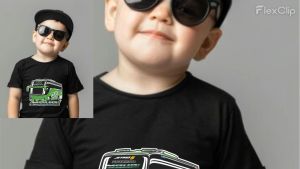 Kaos Bus Maudi Anak Bahan Katun Lembut & Kaos Karakter Bus Mania Terbaru