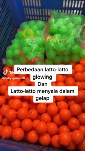 Grosir Mainan Latto Tek Tek Glowing - Latto Menyala Dalam Gelap 12 Pcs