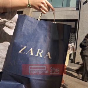 Paper bag Zara black collection small 25 x 20 x 10 cm