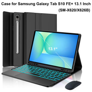 Case for Samsung Galaxy Tab S10 FE Plus 13.1 InchDetachable Bluetooth Keyboard cover for Samsung Tab S10 FE+ 13.1 SM-X620/626B