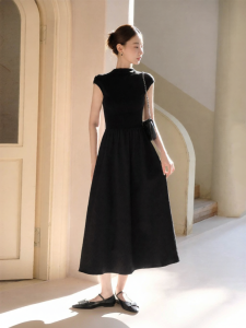 XXNING | French Luxury Fall Dress Women High Waist Slim
