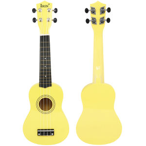 IRIN | IRIN 21 Inch 4 Dây Đàn Ukulele Vàng Gỗ Bồ Đề Đàn Guitar Mini Dành Cho Người Mới Bắt Đầu Phong Cách Hawaii Nhạc Cụ Dây