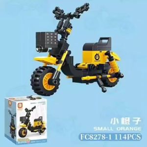 🇸🇬【SG】🇸🇬Mini Lego Building Block Motorcycle Model Toy Children Educational Assembly Bicycle Boy Puzzle Bicycle Gift