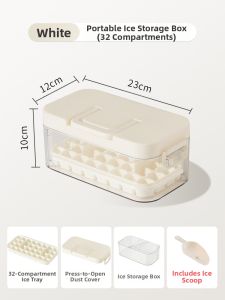 DOLANX | Press Ice Tray Storage Box Large Capacity