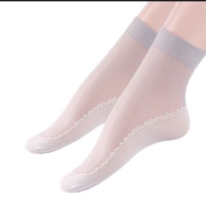 Kaos Kaki Wanita Polos Korean Style Transparan bisa cod