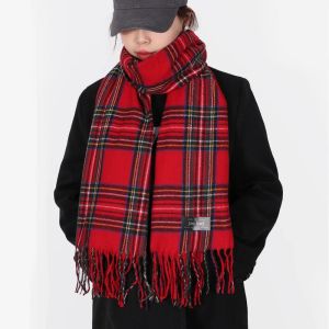 Fashion Scottish Style Tartan Warm Scarf for women Plaid Soft Long Wrap Shawl Christmas Valentines Day for Girlfrend Wife Mom