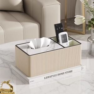 Comanche | Luxury Tissue and Remote Control Organizer Multi-Function