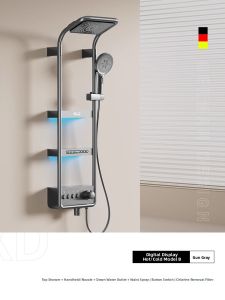 DXD | Constant Temperature Body Spray Shower Set Pressure Boosting With Shelf