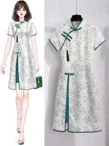 YEZATIIO | Modern Chinese Style Retro Younger Women Qipao Dress