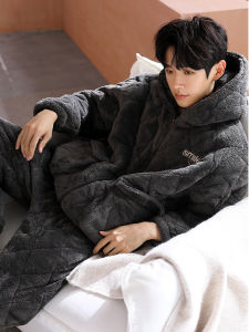 Hooded Thermal Three-layer Padded Homewear