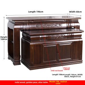 WANGJIXIANG | Large Solid Wood Offering Table Light Lux Modern