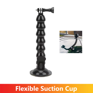 Flexible Suction Cup Gooseneck Mount Car Holder For GoPro 13 12 11 10 9 Insta360 SJCAM AKASO DJI Osmo Action Camera Accessories