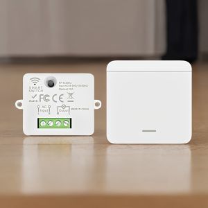 1pc Wireless Remote Control Switch AC 85-240V Controller with Optional Stickers Used for Controlling Lighting Fixtures