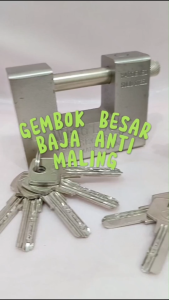 Gembok Panzer 94Mili Gembok Ruko Anti Maling 94Mm 5 Anak Kunci