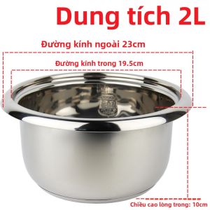 Peskoe | Nồi Trong Bằng Thép Không Gỉ 316 Đạt Tiêu Chuẩn Thực Phẩm