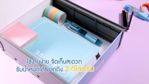 Elephant แฟ้ม กล่องเก็บของ UBOC-01 A5 Pastel จํานวน 1 กล่อง