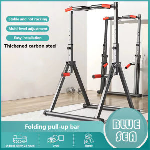 Indoor Home Pull-Up Bar: Folding Hanging Bar & Floor-Standing Bar