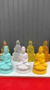 Tượng Quan Âm Bồ Tát ngự tòa sen-trang trí phòng thờ cúng tu tập