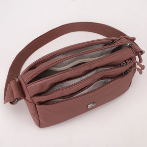 Casual Oxford Cloth Crossbody Bag Lightweight Multi-Layer Single Shoulder Bag for Women Walking Traveling Close-Fitting Small Bag