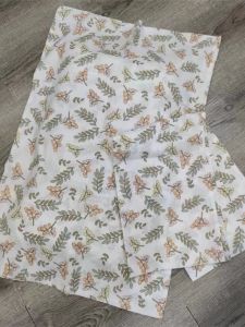 Pure Cotton Floral Patterned Latex Pillowcase Soft Skin-friendly Single Person Pillowcase Cover 48*74cm  Style