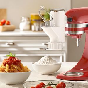 Gvode Pasta Press Attachment for KitchenAid Stand Mixers 7 Interchangeable Plates Pasta Extruder Accessories