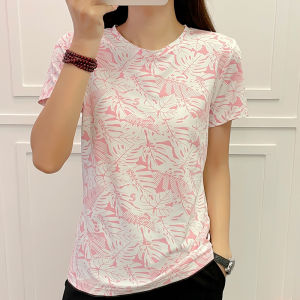 Summer Womens Ice-Proof UV-Proof Camouflage Short Sleeve Outdoor Quick-Dry Clothes Quick-Drying Stretch Breathable Sports round Neck T-shirt