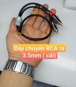 Dây đổi âm thanh AV đực ra 3.5mm cái