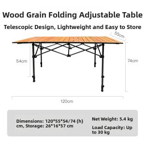 SCALER | Quick Folding Adjustable Outdoor Table