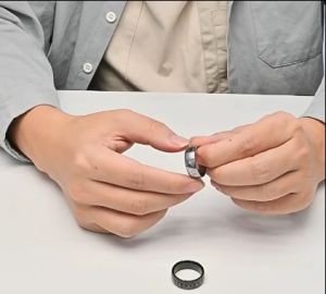 Kemstone แหวนเหล็กทังสเตนของผู้ชายแหวนอักษรไวกิ้งแหวนทังสเตนแหวนอักษรรูนเครื่องประดับ