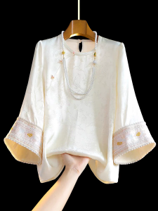 Seven-Sleeved Chinese Style Embroidered Shirt