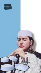 Peci Putih Habib Bahar Bin Smith 6 Cm 7 Cm 8 Cm | Kopiah Kalbut Super | Peci Batok Putih Keras Kuat