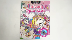Unicorn Sparkles Colouring Book & Over 50 Holographic Stickers