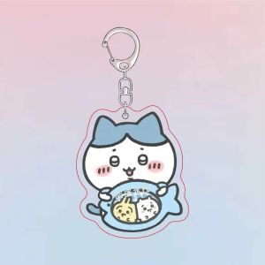 Super Cute Chiikawa Acrylic Keychain Cartoon Bookbag Pendant Small Eight Uzaki Adorable Anime Fan Gear Collectible Item