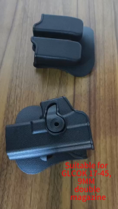 Tactical Right Hand Holster for Glock Waist Belt Holsters Case with Double Belt Waist Holster Clip Pouch