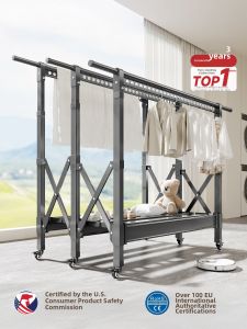 MINGZHI | Adjustable Foldable Clothes Drying Rack