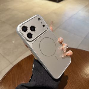 AO.HU | Compatible iPhone 17/18 Series Starry Orange Magnetic Matte Case Full Coverage Large View Lens Protective Shell