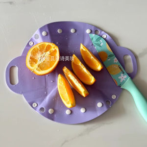 Outdoor Travel Silicone Folding Bowl Cutting Board Fruit Tray Storage Basket Multi-Functional Portable Kitchen Tools